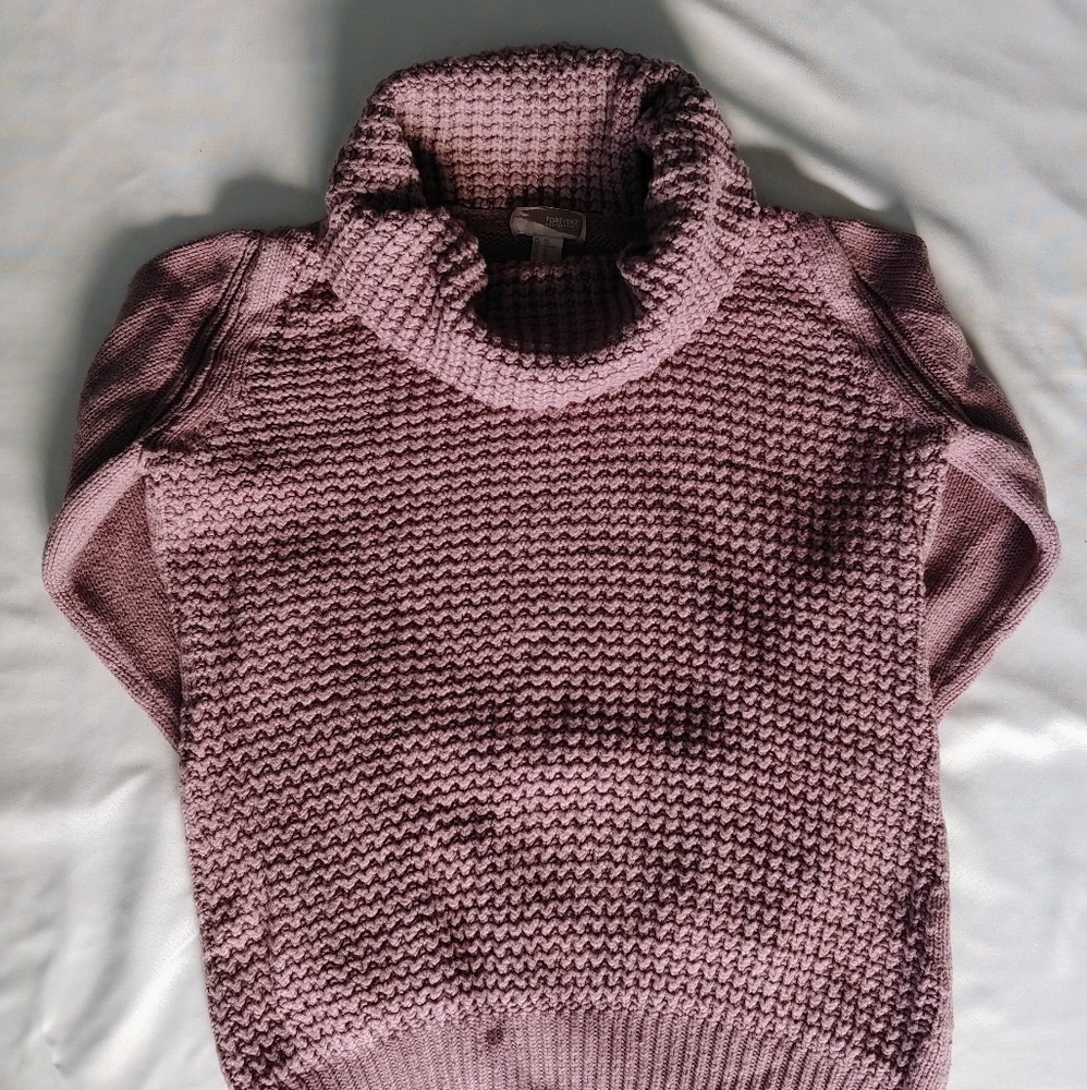 Lavendar Honeycomb Sweater